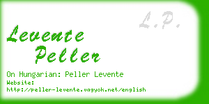 levente peller business card